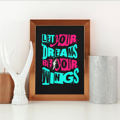 Printable Motivational Digital Wall Art - Wings