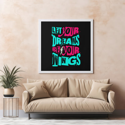 Printable Motivational Digital Wall Art - Wings