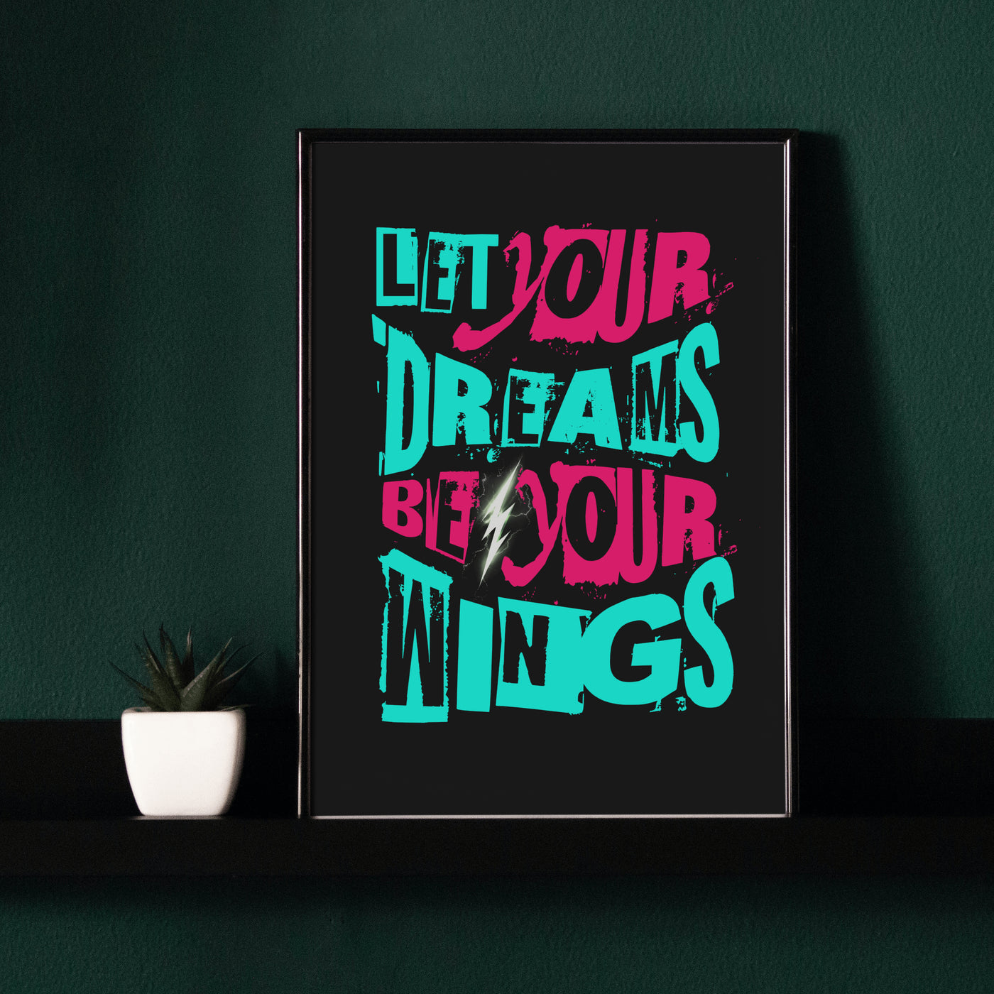 Printable Motivational Digital Wall Art - Wings