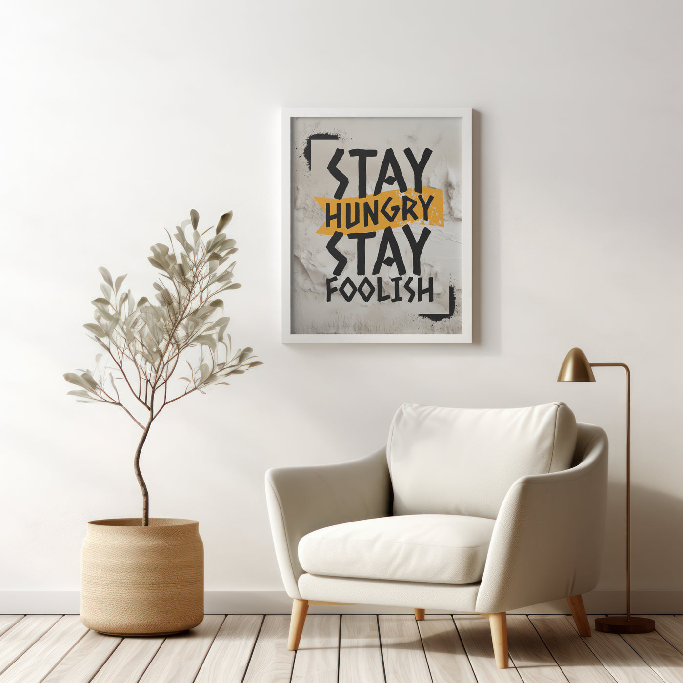 Printable Motivational Digital Wall Art - Stay Hungry