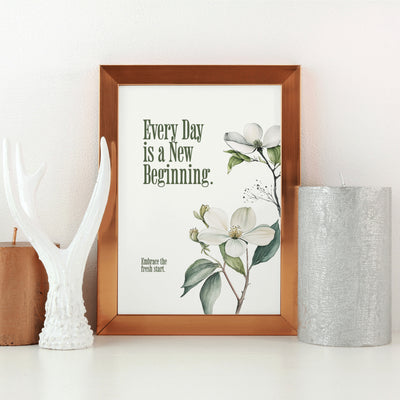 Printable Motivational Digital Wall Art - Bloom