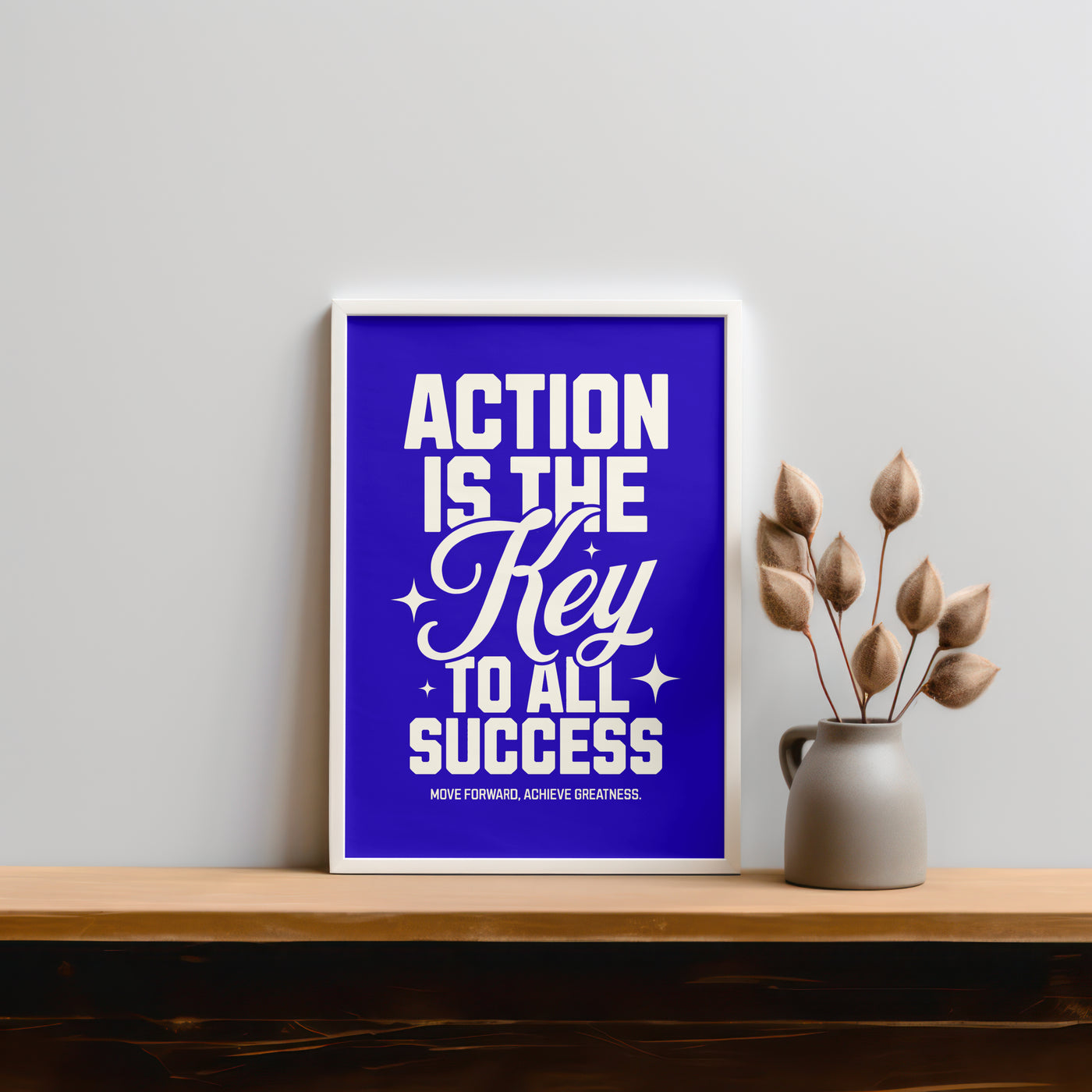 Printable Motivational Digital Wall Art - Action