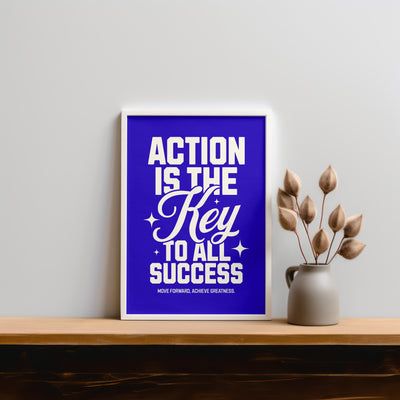 Printable Motivational Digital Wall Art - Action