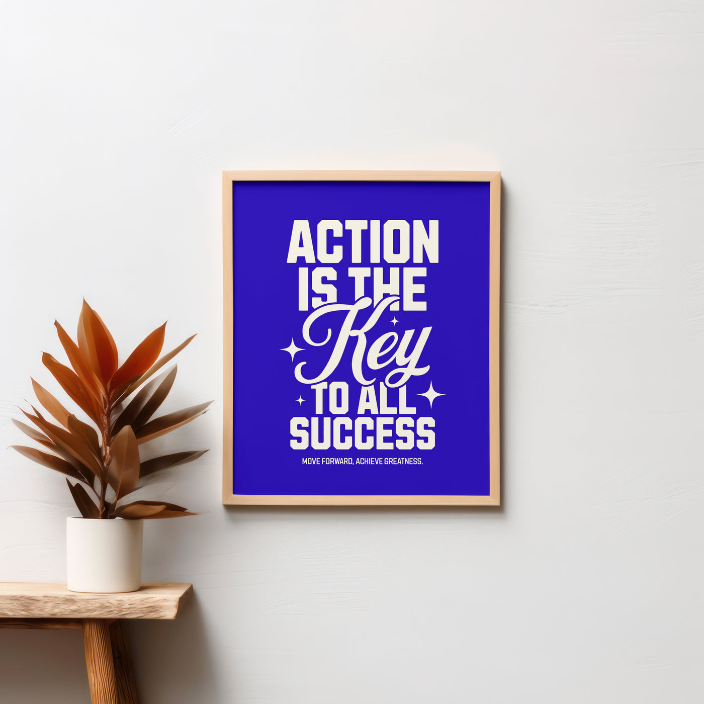 Printable Motivational Digital Wall Art - Action