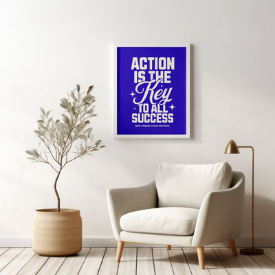 Printable Motivational Digital Wall Art - Action
