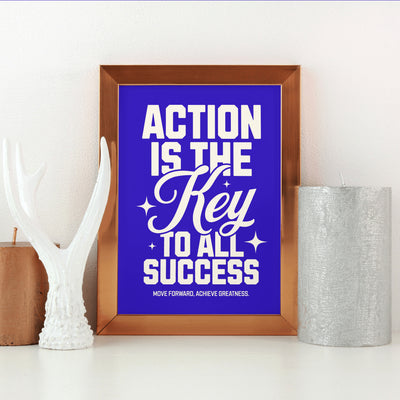Printable Motivational Digital Wall Art - Action