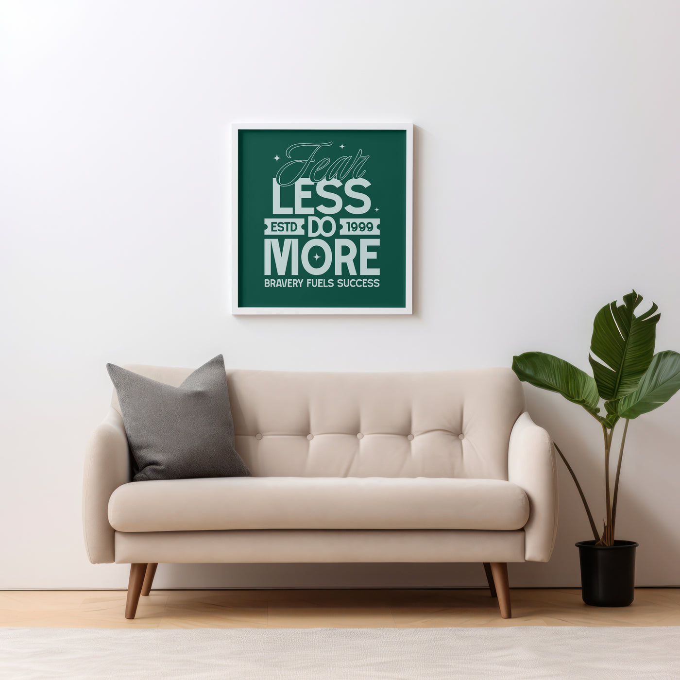 Printable Motivational Digital Wall Art - Less is More