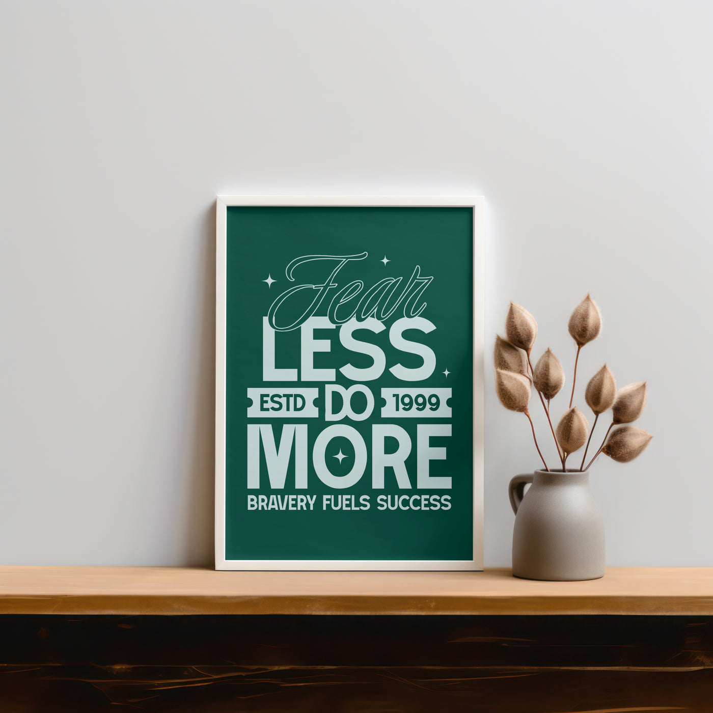 Printable Motivational Digital Wall Art - Less is More
