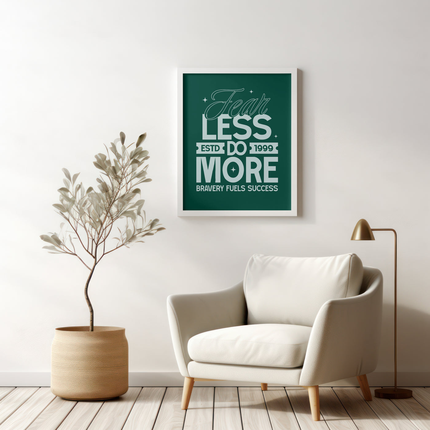 Printable Motivational Digital Wall Art - Less is More