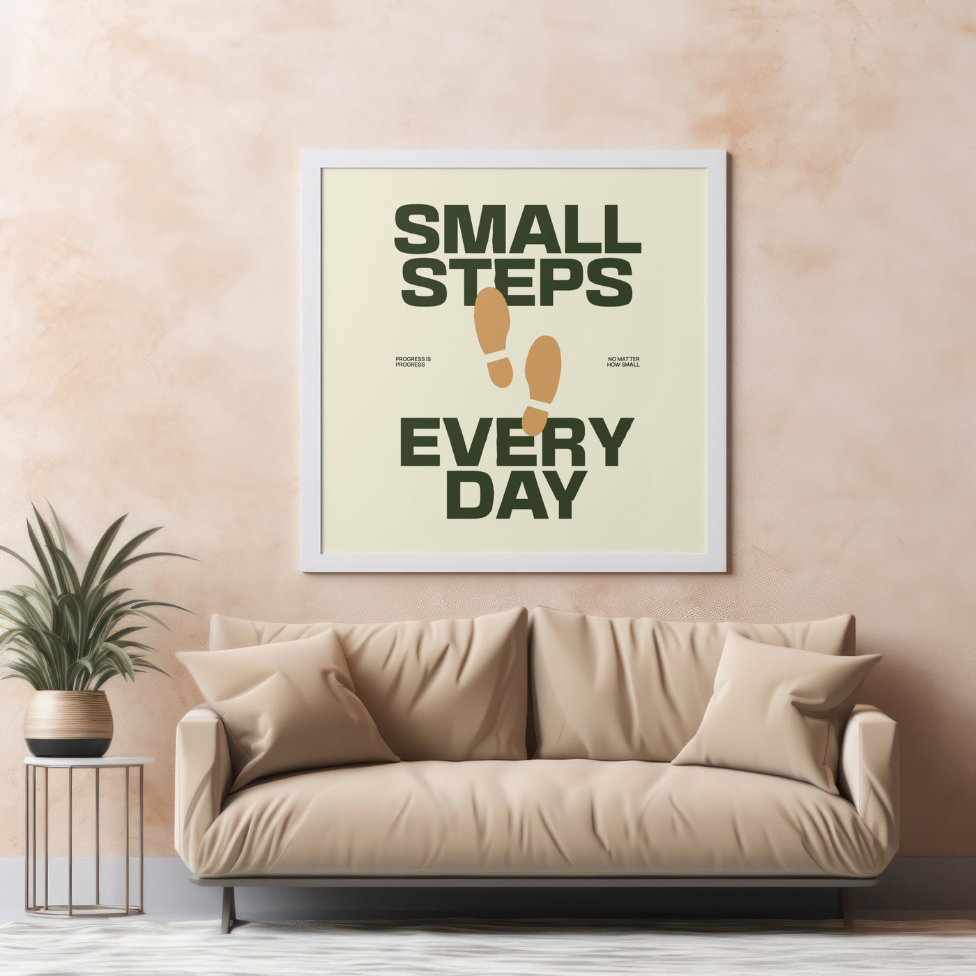 Printable Motivational Digital Wall Art - Steps