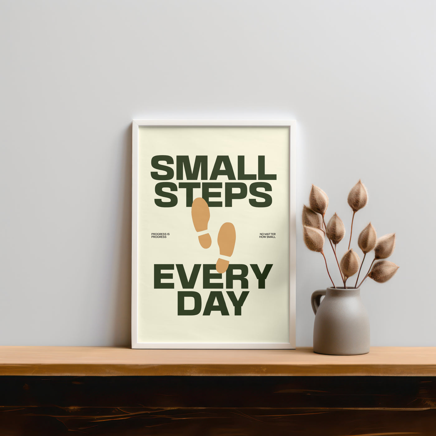 Printable Motivational Digital Wall Art - Steps