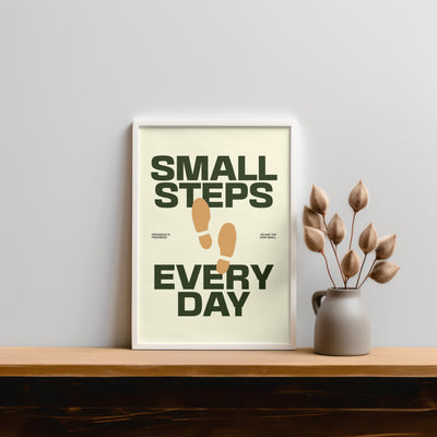 Printable Motivational Digital Wall Art - Steps