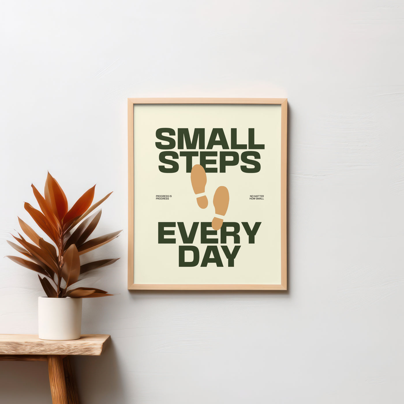 Printable Motivational Digital Wall Art - Steps