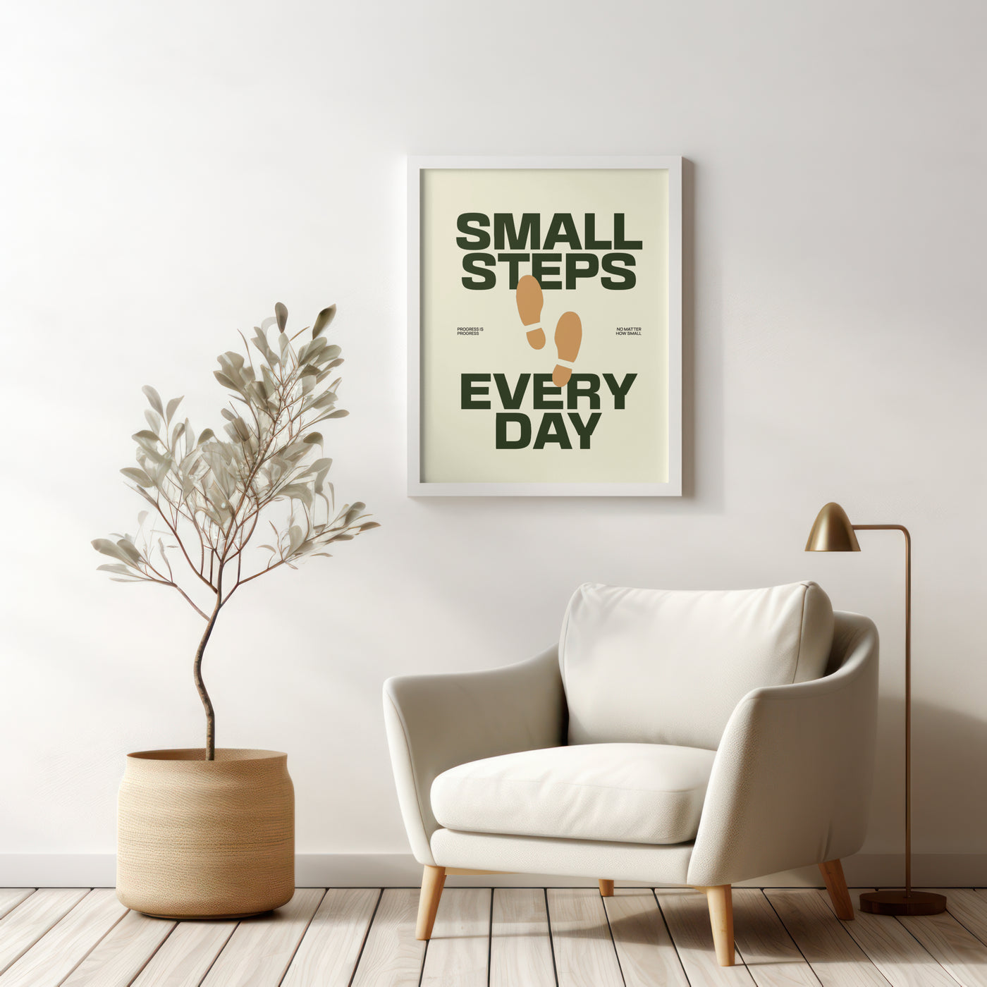 Printable Motivational Digital Wall Art - Steps