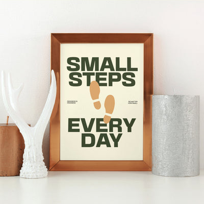 Printable Motivational Digital Wall Art - Steps