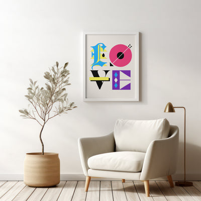 Printable Modern Digital Wall Art  - Love