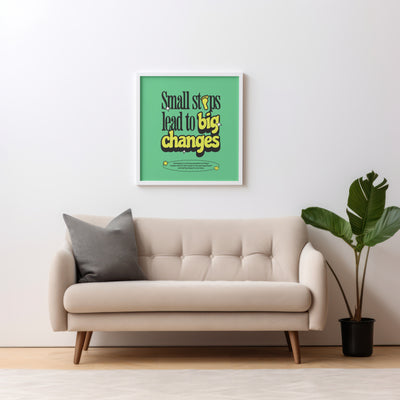 Printable Motivational Digital Wall Art - Big Changes