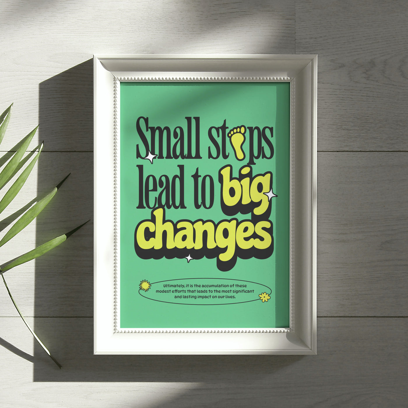 Printable Motivational Digital Wall Art - Big Changes