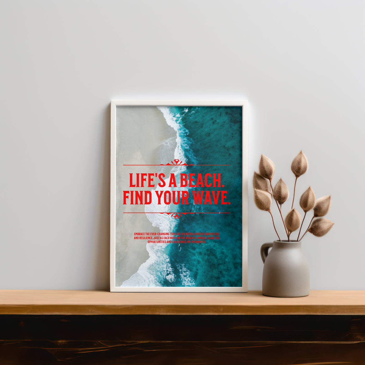 Printable Motivational Digital Wall Art - Wave