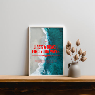 Printable Motivational Digital Wall Art - Wave
