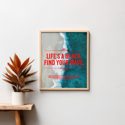 Printable Motivational Digital Wall Art - Wave