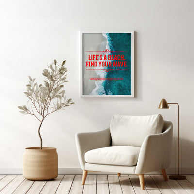 Printable Motivational Digital Wall Art - Wave