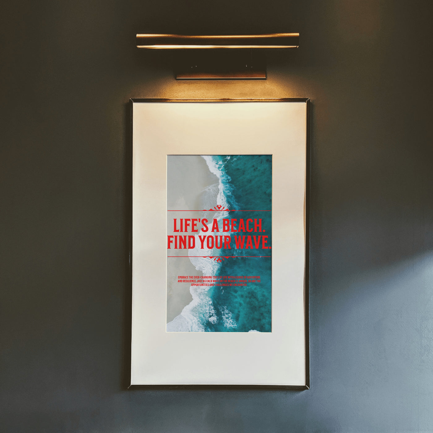 Printable Motivational Digital Wall Art - Wave