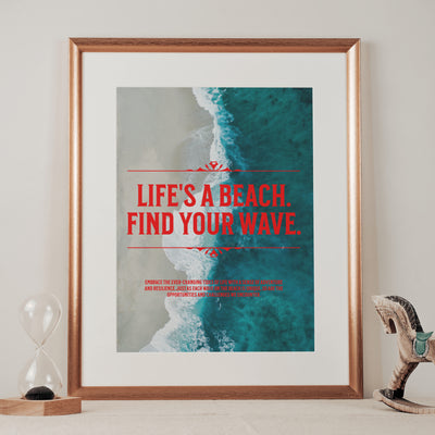 Printable Motivational Digital Wall Art - Wave