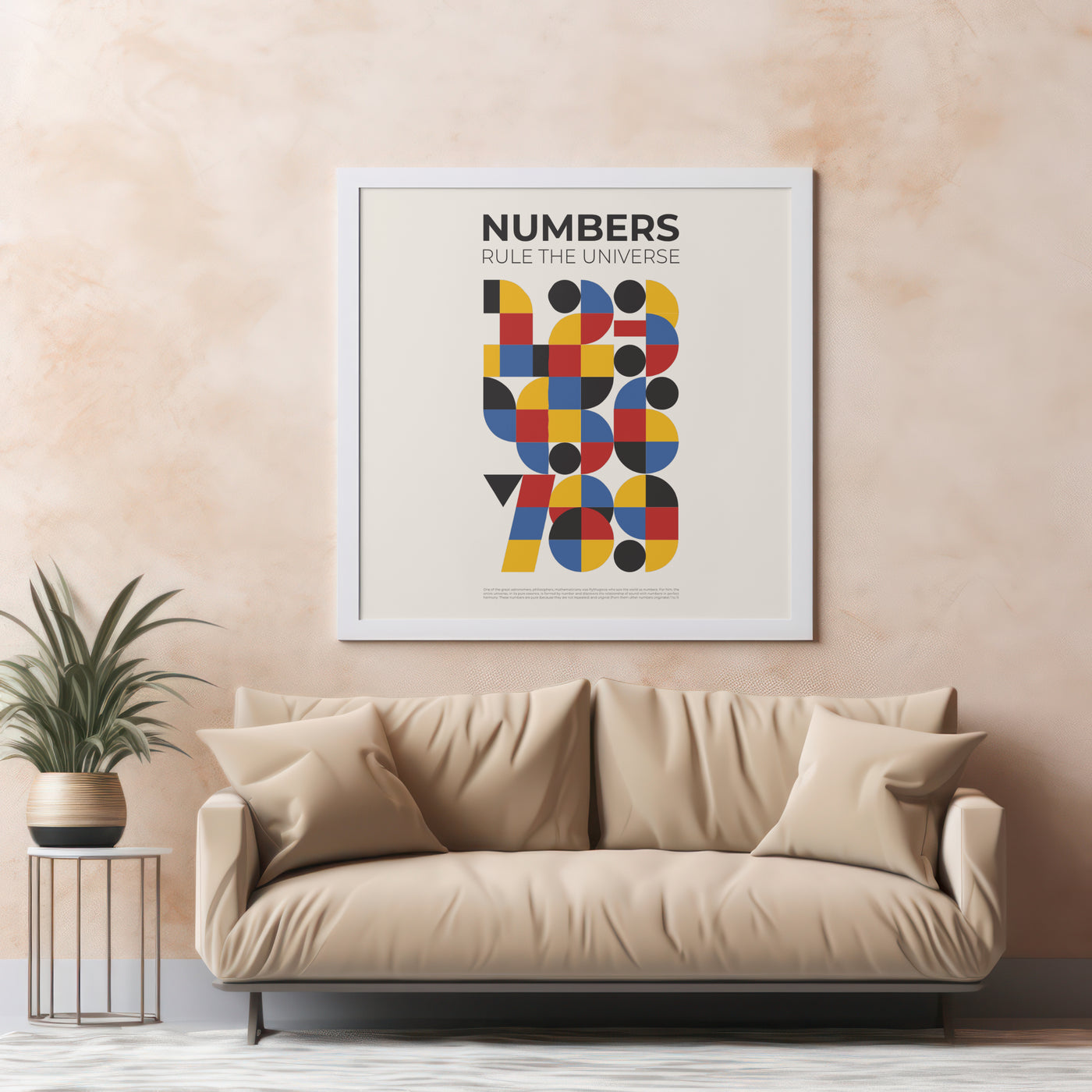 Printable Modern Digital Wall Art  - Numbers