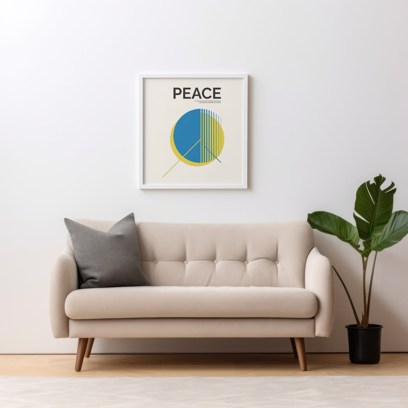Printable Modern Digital Wall Art  - Peace