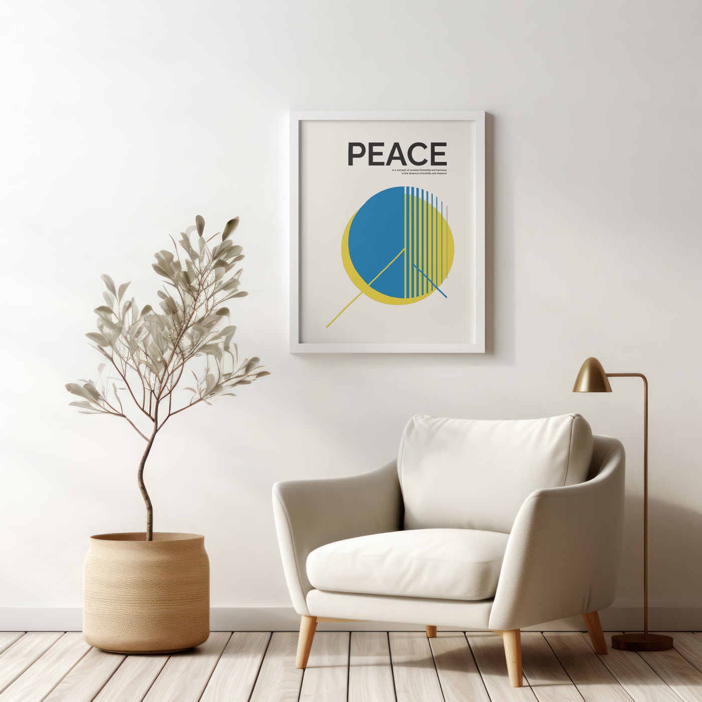 Printable Modern Digital Wall Art  - Peace