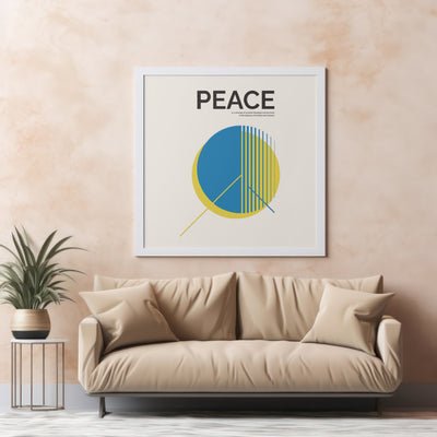 Printable Modern Digital Wall Art  - Peace