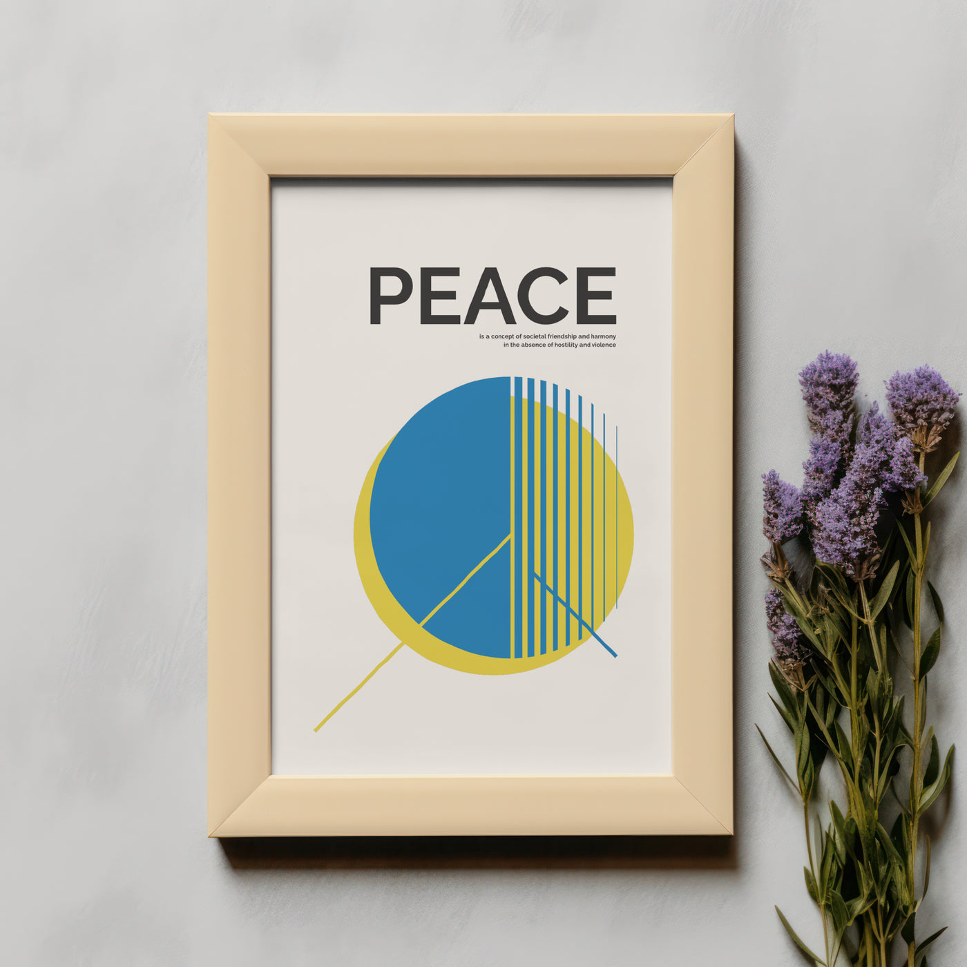 Printable Modern Digital Wall Art  - Peace