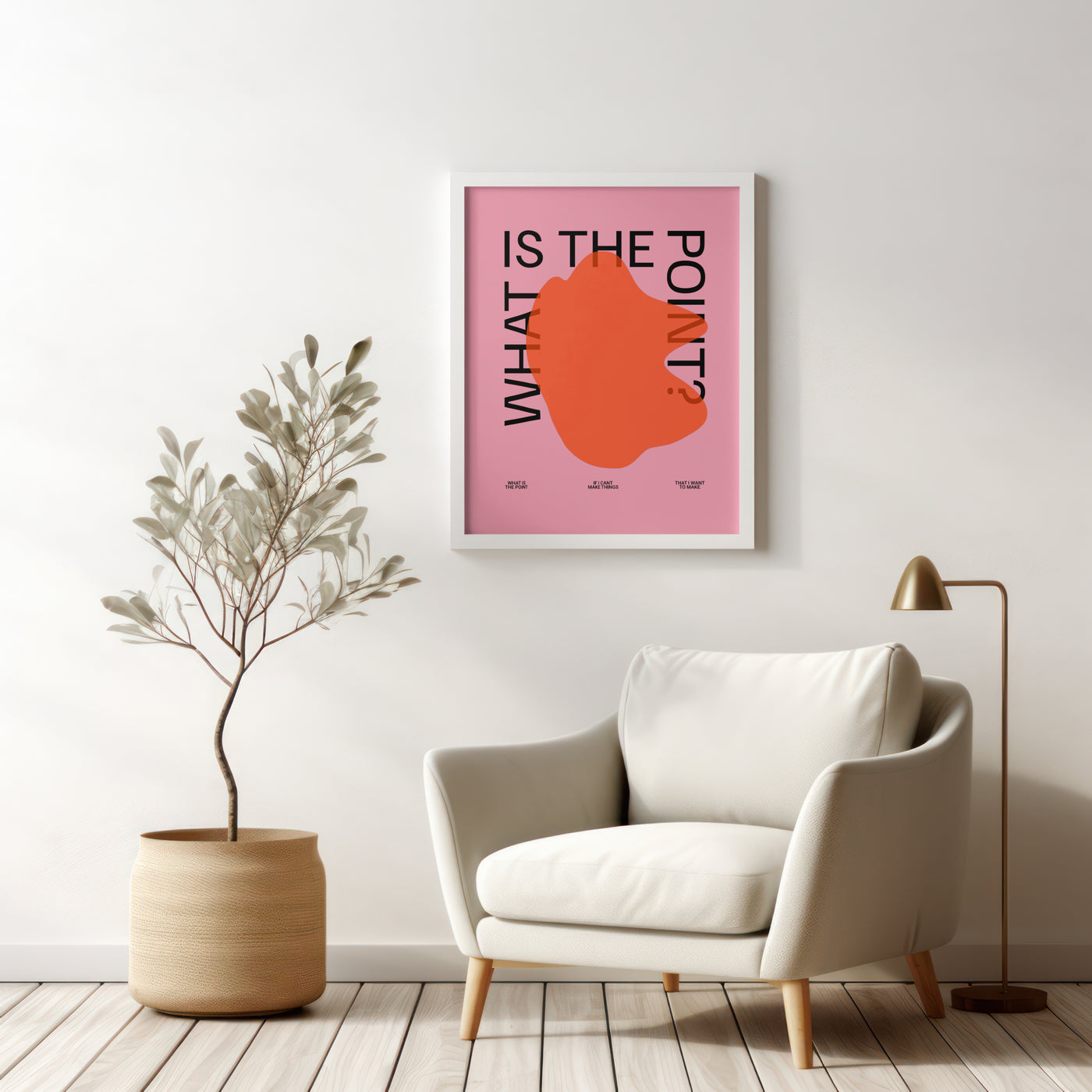 Printable Modern Digital Wall Art  - Point