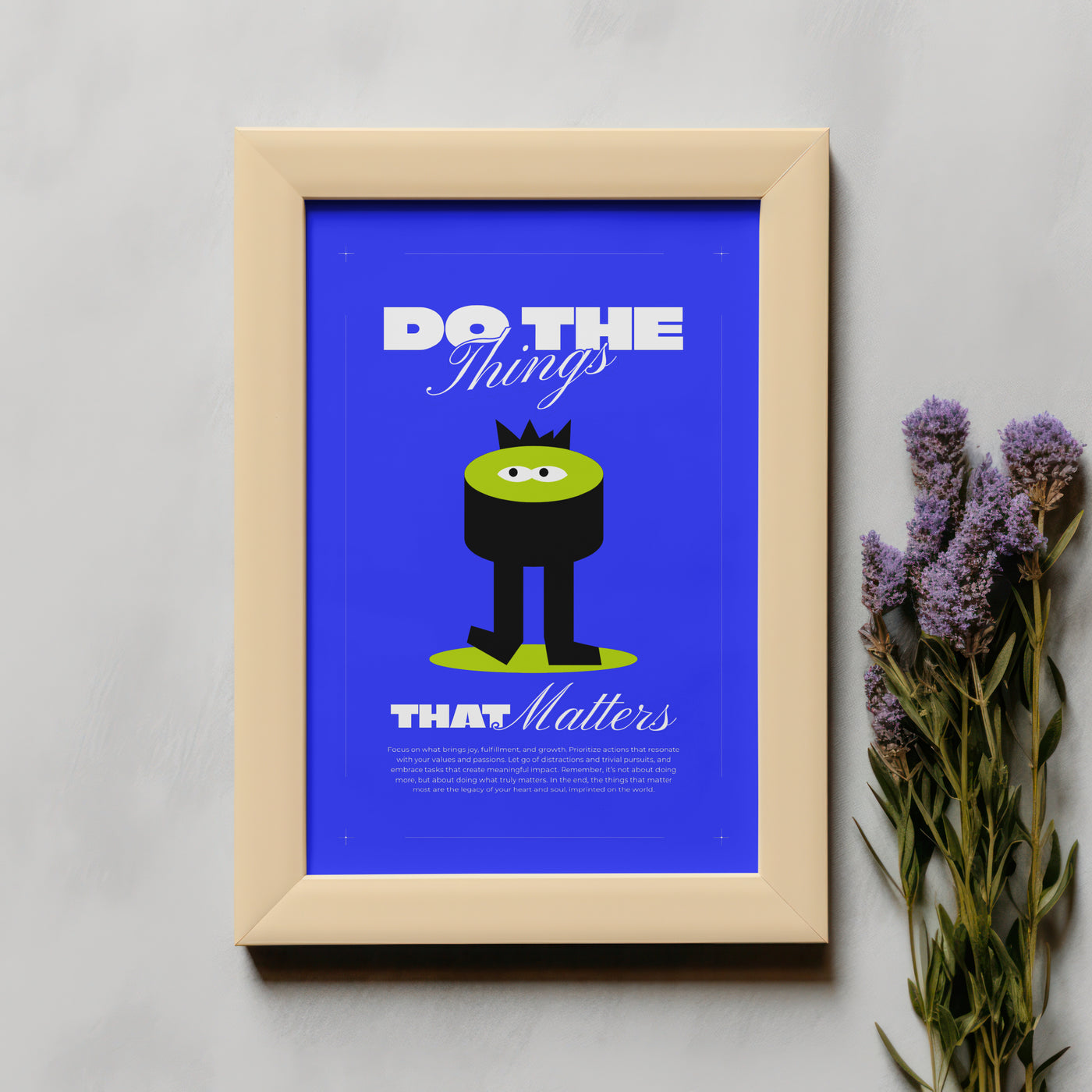Printable Modern Digital Wall Art - Do the Things