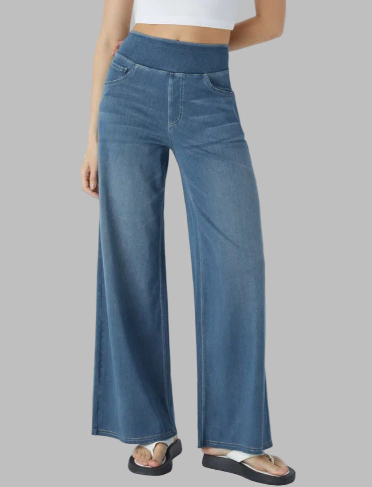 BAMIA - Super Stretch Wide Leg Jeans