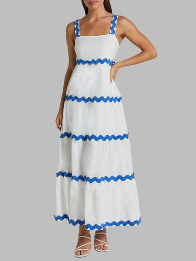 The Wavy Charm Midi Dress