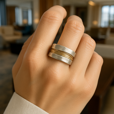 ANNA | SILVER-GOLD RING
