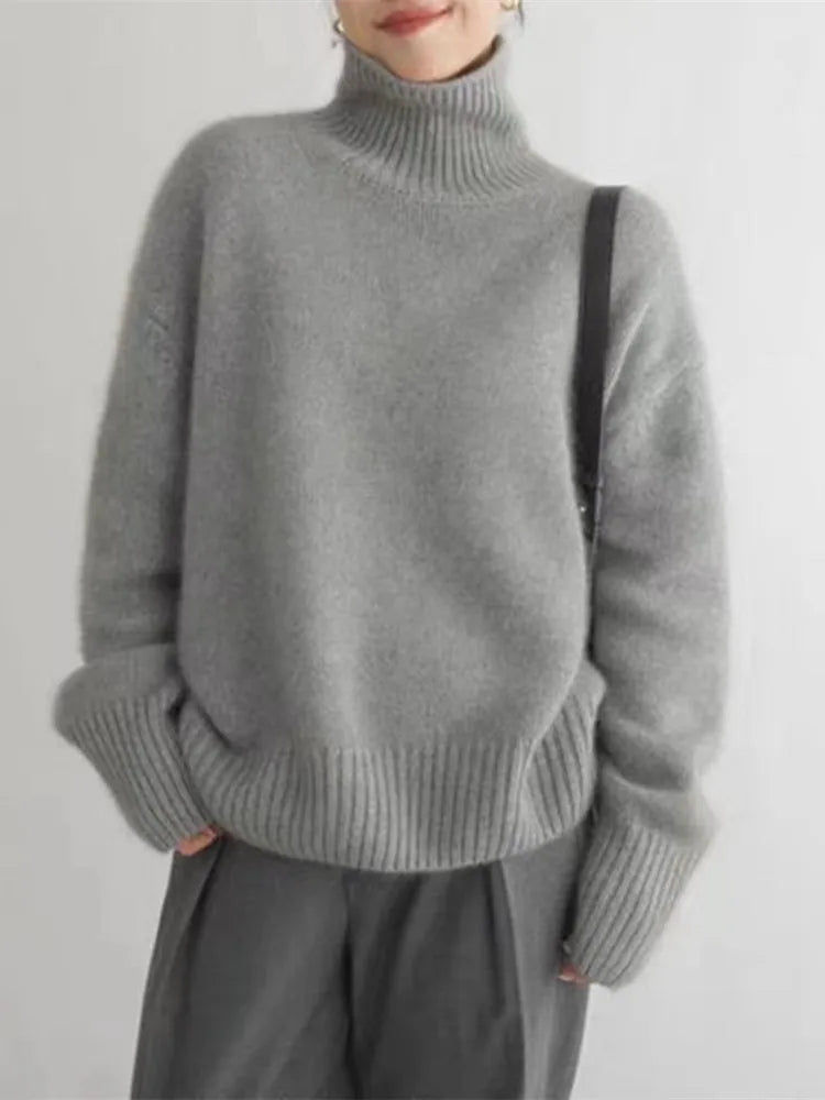 Linea Cashmere Turtleneck Sweater