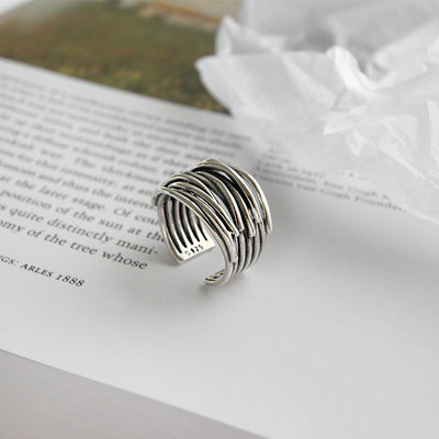 TAYLOR | ELEGANT LAYERED SILVER RING