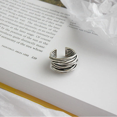 TAYLOR | ELEGANT LAYERED SILVER RING