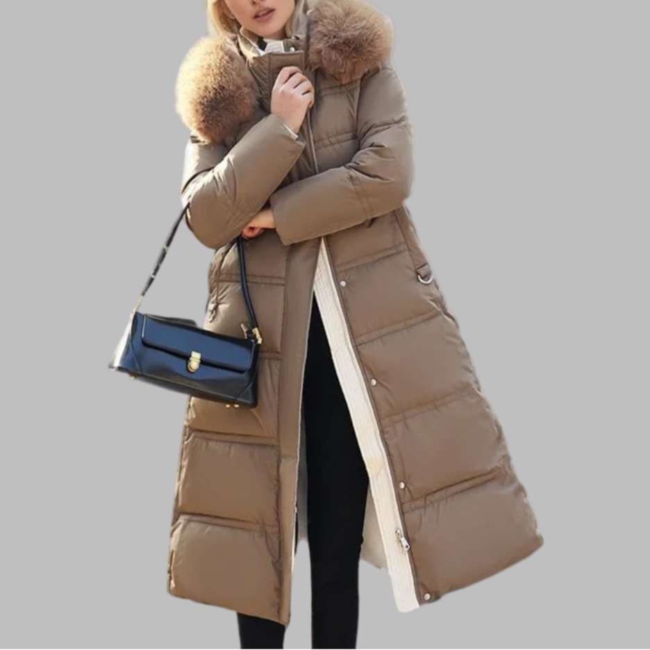 LUCIA™ | Designer Winter Parka with Fur Hood