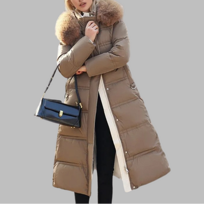 LUCIA™ | Designer Winter Parka with Fur Hood