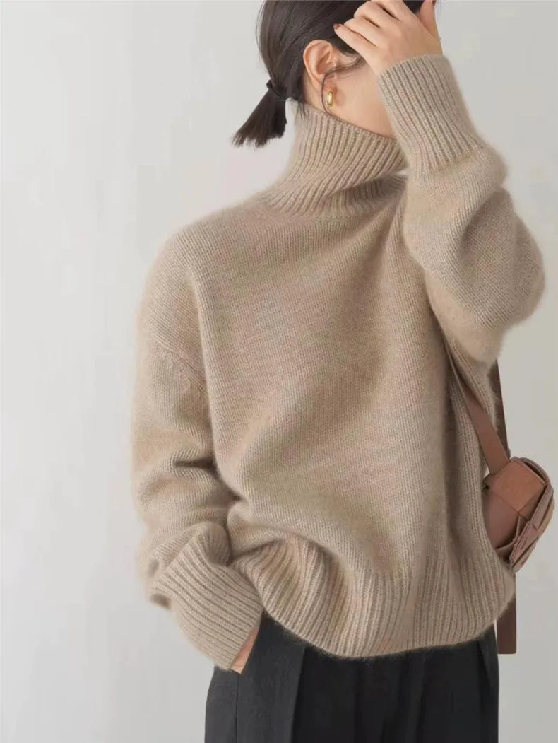 Linea Cashmere Turtleneck Sweater