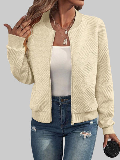 Mika – Structured zip-up bomber jacket