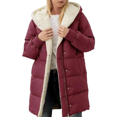 Madison | Double-sided cotton hooded coat