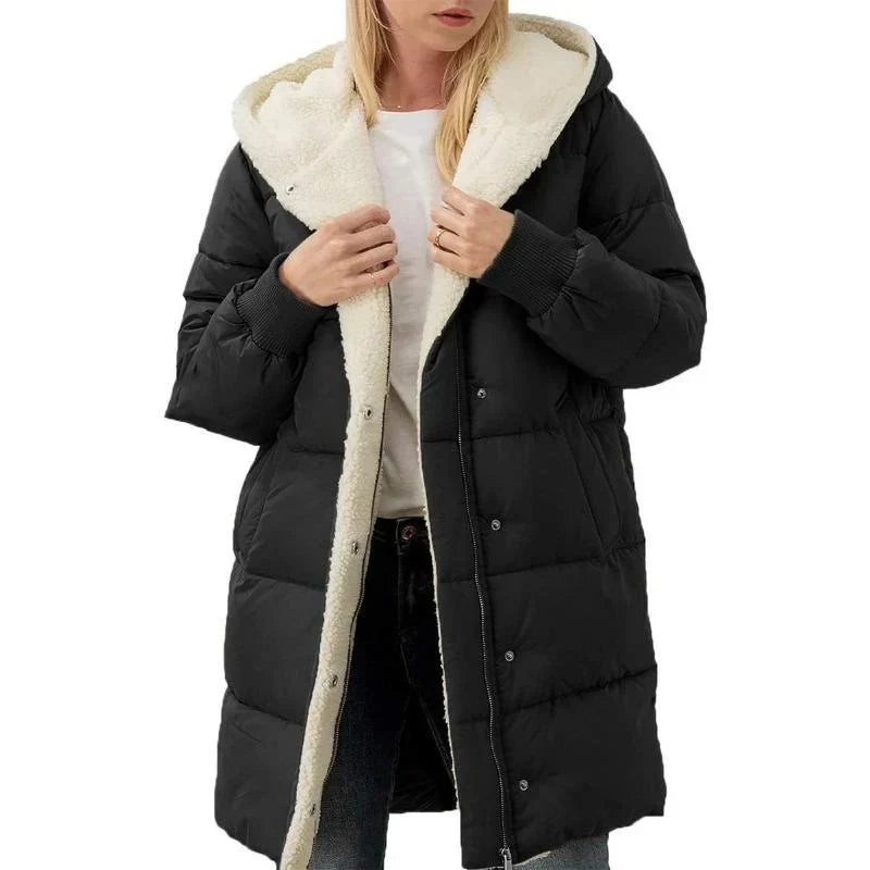 Madison | Double-sided cotton hooded coat