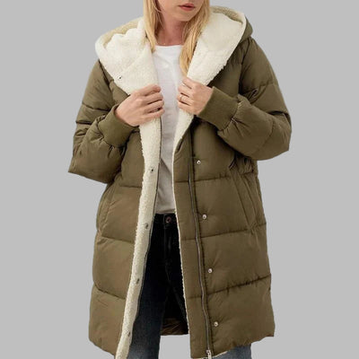Madison | Double-sided cotton hooded coat