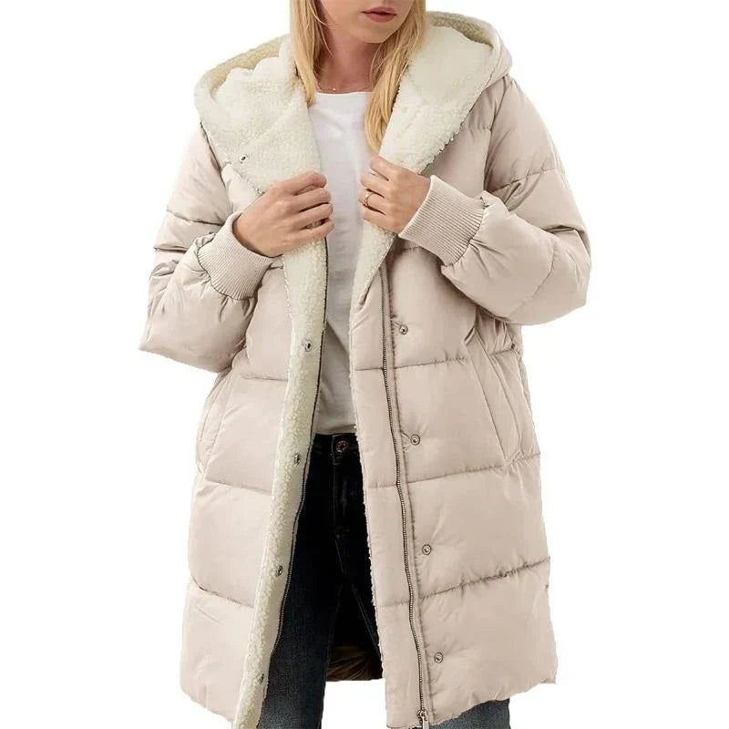 Madison | Double-sided cotton hooded coat