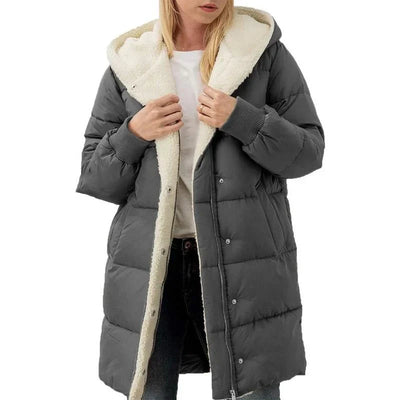 Madison | Double-sided cotton hooded coat